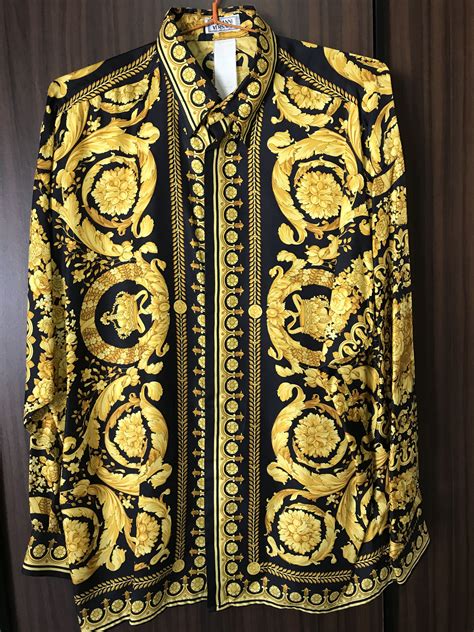 cheap vintage versace silk shirts